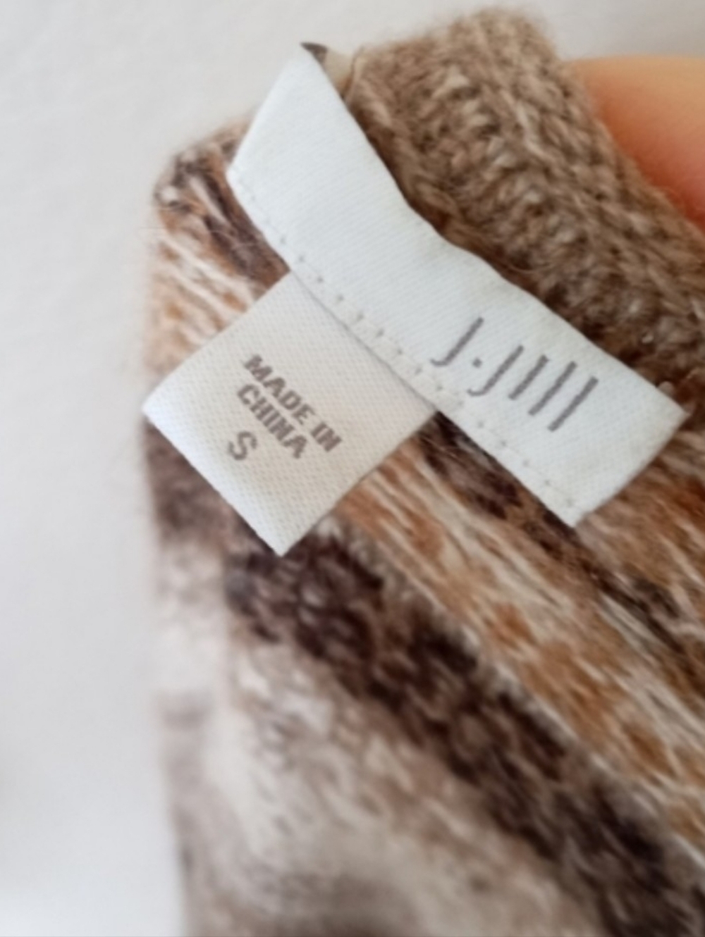 J. Jill wool and alpaca blend open front waterfall cardigan sweater - Picture 8 of 9